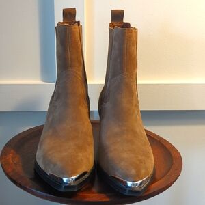 Taupe Suede Boots - 9.5 by Marc Fisher